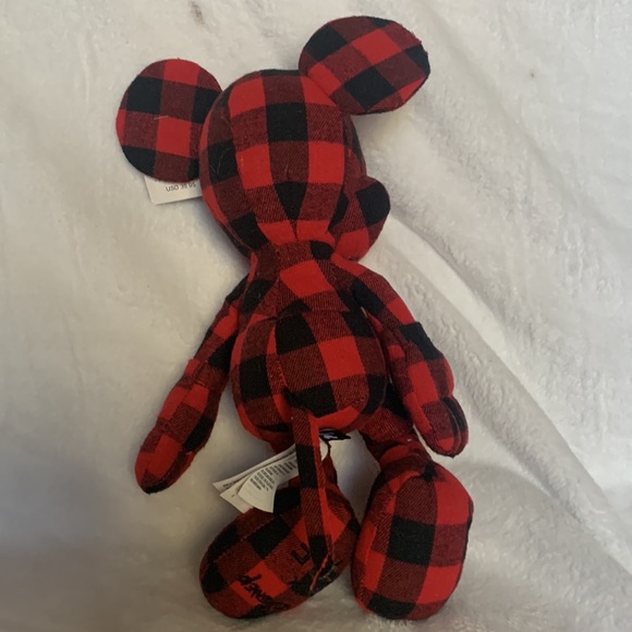 Disney Mickey Mouse X AE American Eagle Special Edition Plush Doll Red Plaid 12" - Picture 3 of 6